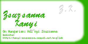 zsuzsanna kanyi business card
